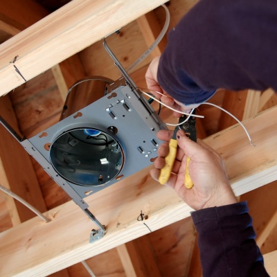 Electrical wiring for Capstone Custom Homes