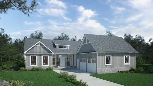 custom home rendering