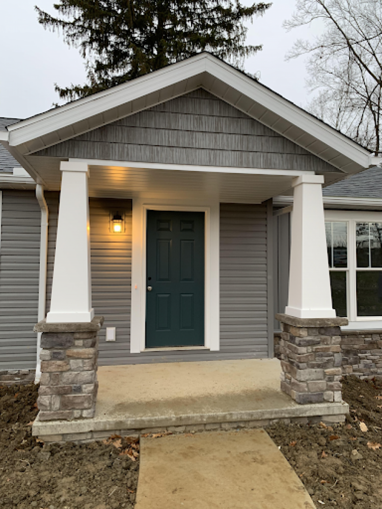 Custom Home Front Door Exterior